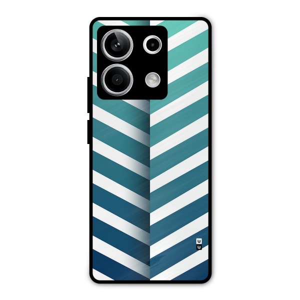 Awesome Angular Stripes Metal Back Case for Redmi Note 13 5G