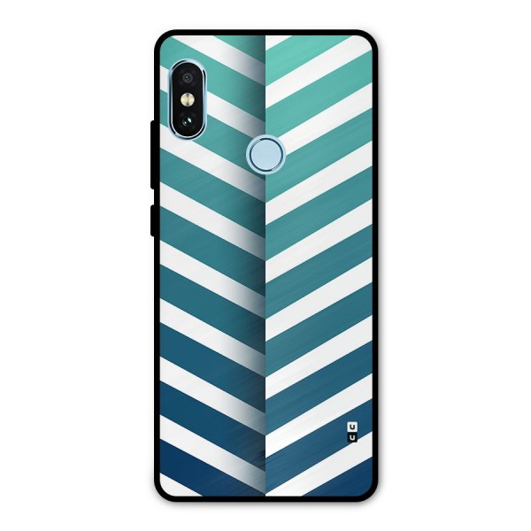 Awesome Angular Stripes Metal Back Case for Redmi Note 5 Pro