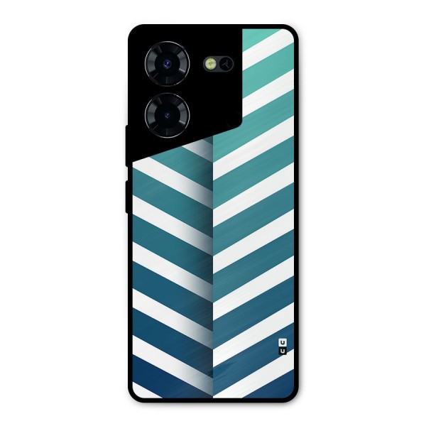 Awesome Angular Stripes Metal Back Case for Tecno Pova 5 Pro 5G