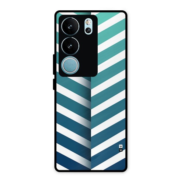 Awesome Angular Stripes Metal Back Case for Vivo V29