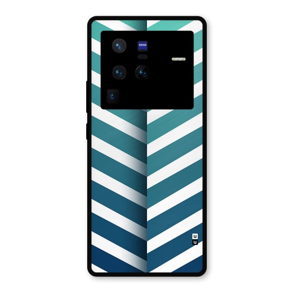 Awesome Angular Stripes Metal Back Case for Vivo X80 Pro