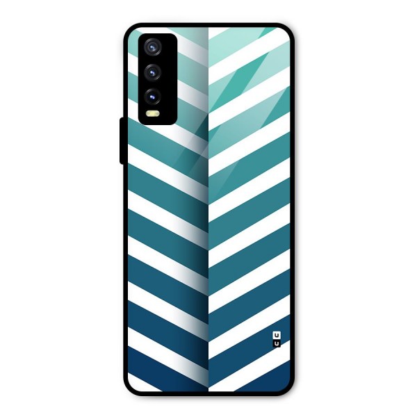 Awesome Angular Stripes Metal Back Case for Vivo Y20i