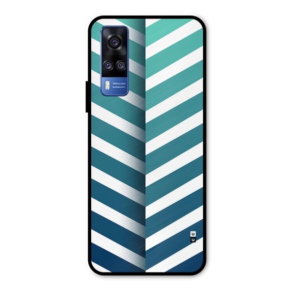 Awesome Angular Stripes Metal Back Case for Vivo Y51A