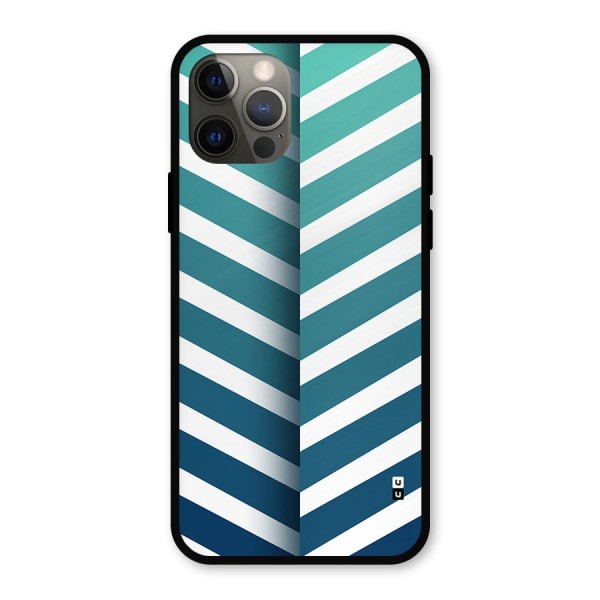 Awesome Angular Stripes Metal Back Case for iPhone 12 Pro