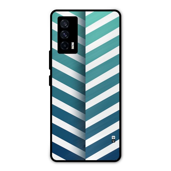Awesome Angular Stripes Metal Back Case for iQOO 7 5G