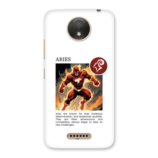 Awesome Aries Back Case for Moto C Plus