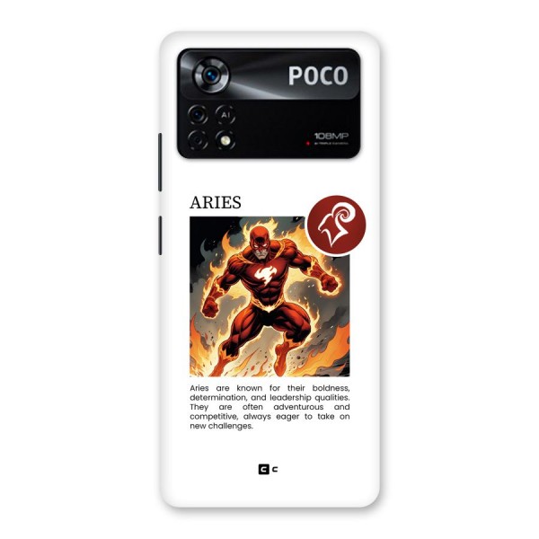 Awesome Aries Back Case for Poco X4 Pro 5G