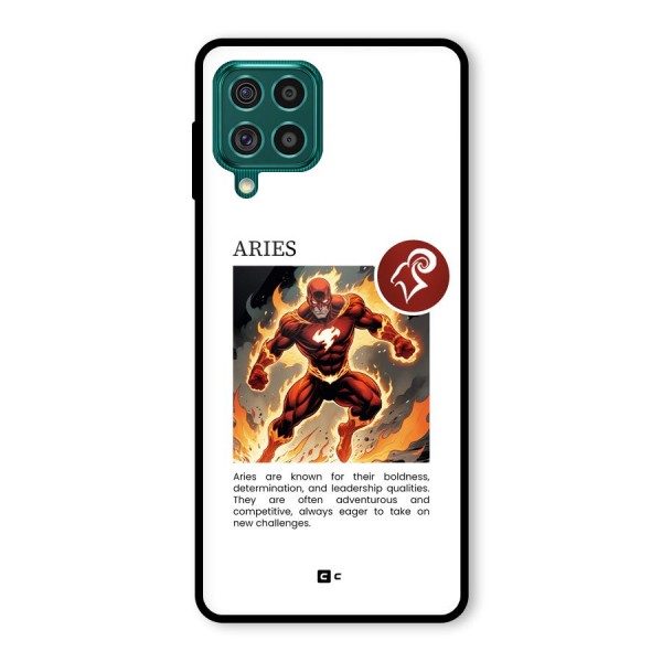 Awesome Aries Glass Back Case for Galaxy F62