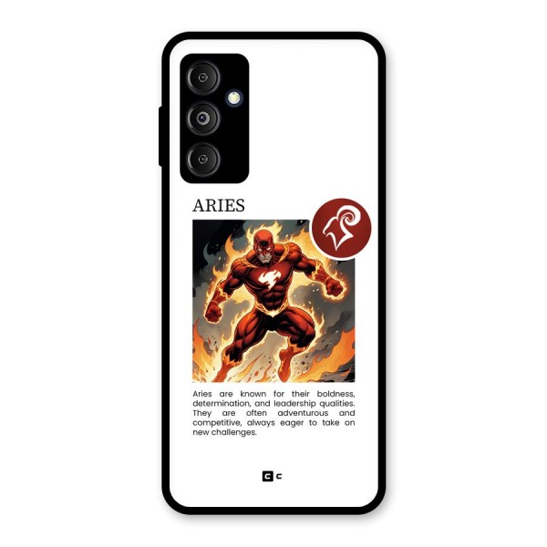 Awesome Aries Glass Back Case for Galaxy M14 5G