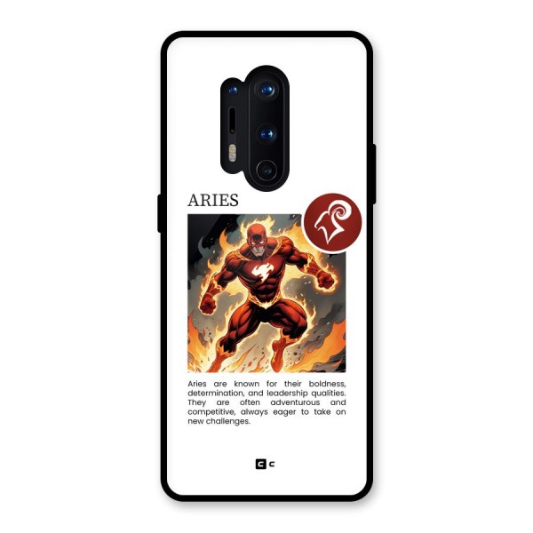 Awesome Aries Glass Back Case for OnePlus 8 Pro