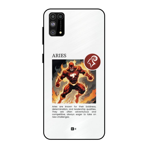 Awesome Aries Metal Back Case for Galaxy F41