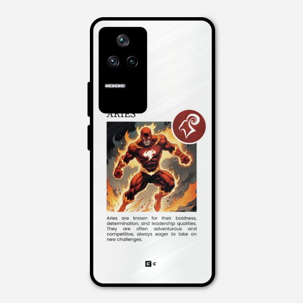Awesome Aries Metal Back Case for Poco F4 5G
