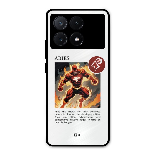 Awesome Aries Metal Back Case for Poco X6 Pro