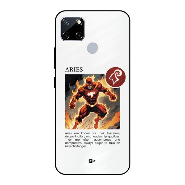 Awesome Aries Metal Back Case for Realme Narzo 30A