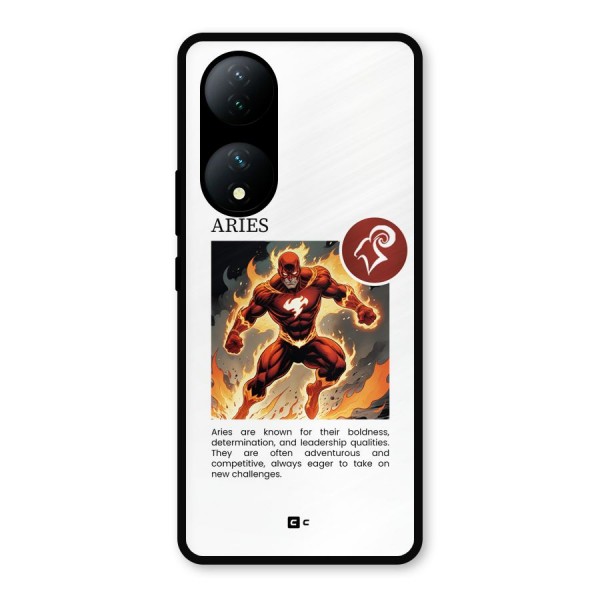 Awesome Aries Metal Back Case for Vivo T2