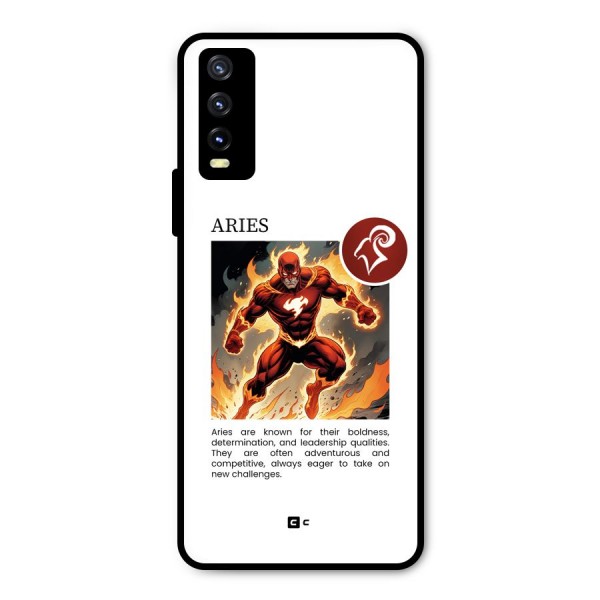Awesome Aries Metal Back Case for Vivo Y20i