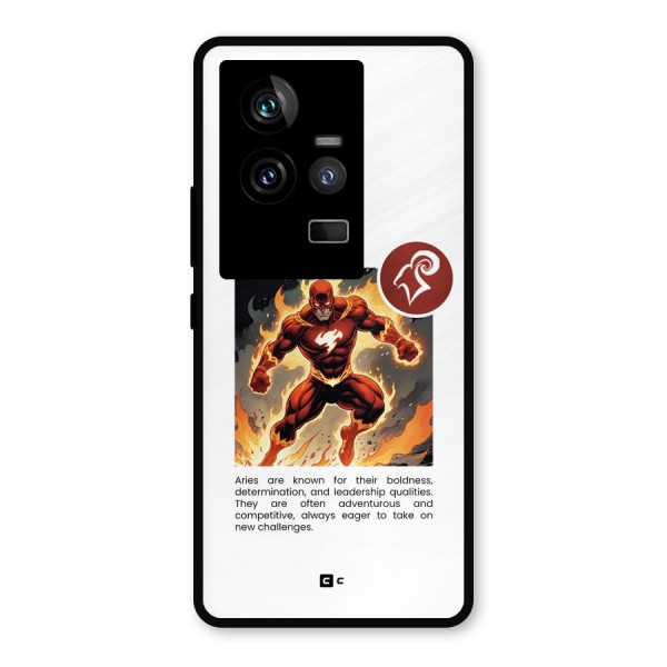 Awesome Aries Metal Back Case for iQOO 11 5G