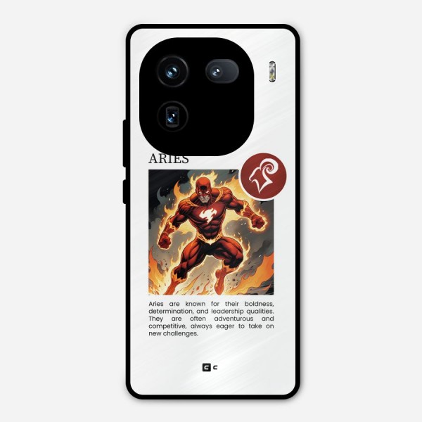 Awesome Aries Metal Back Case for iQOO 12