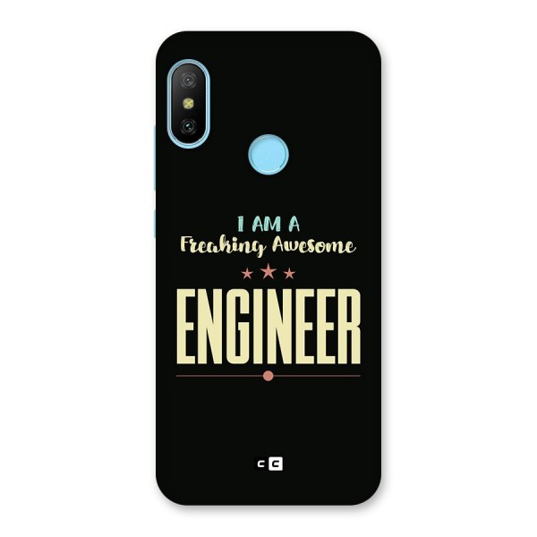 Awesome Engineer Back Case for Redmi 6 Pro