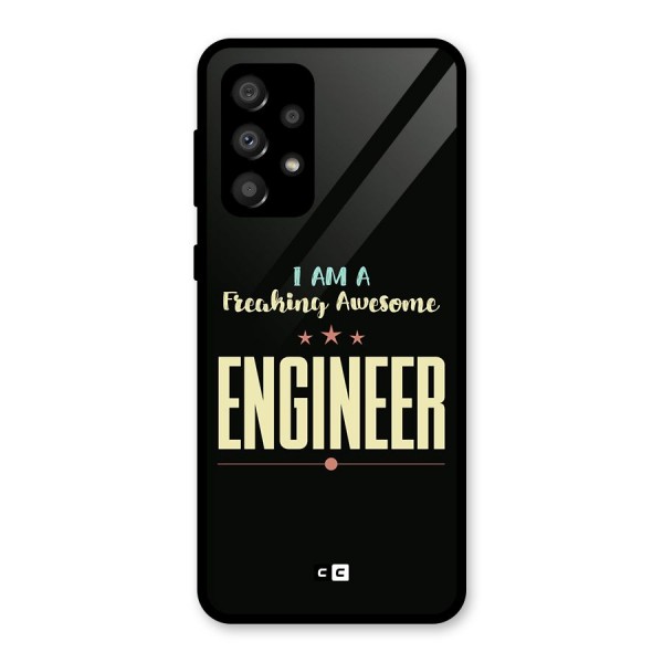 Awesome Engineer Glass Back Case for Galaxy A32
