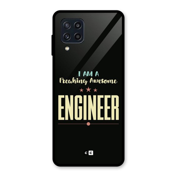 Awesome Engineer Glass Back Case for Galaxy M32