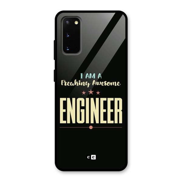 Awesome Engineer Glass Back Case for Galaxy S20