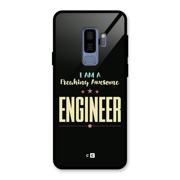 Awesome Engineer Glass Back Case for Galaxy S9 Plus
