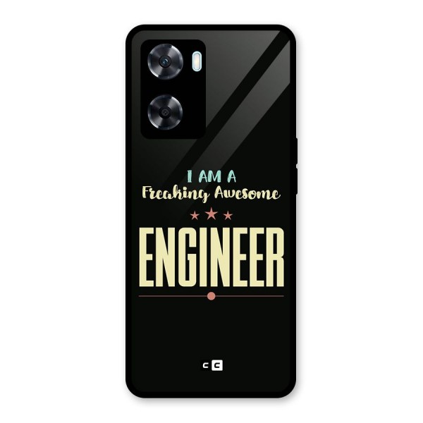Awesome Engineer Glass Back Case for Oppo A77