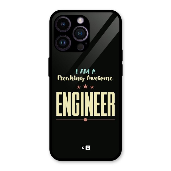 Awesome Engineer Glass Back Case for iPhone 14 Pro Max