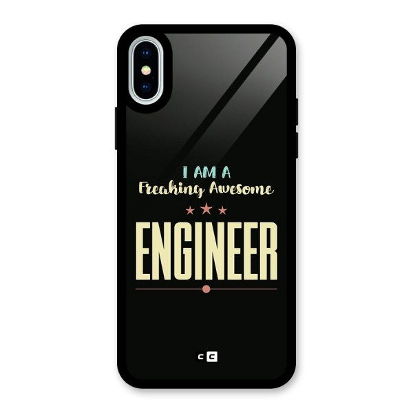 Awesome Engineer Glass Back Case for iPhone X