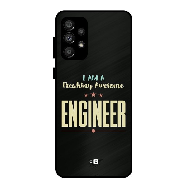 Awesome Engineer Metal Back Case for Galaxy A73 5G