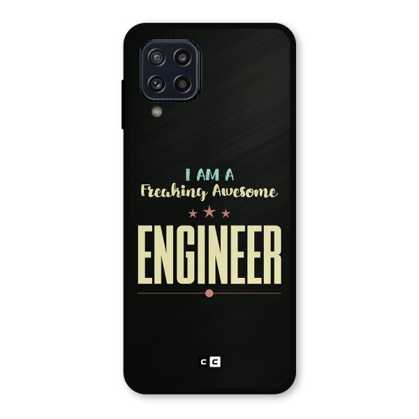 Awesome Engineer Metal Back Case for Galaxy M32