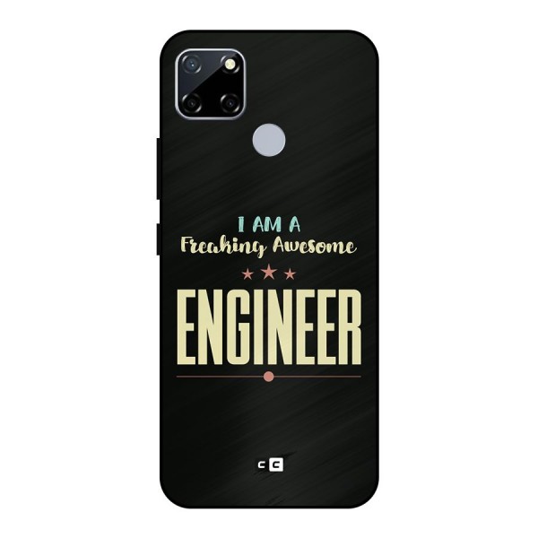 Awesome Engineer Metal Back Case for Realme Narzo 30A
