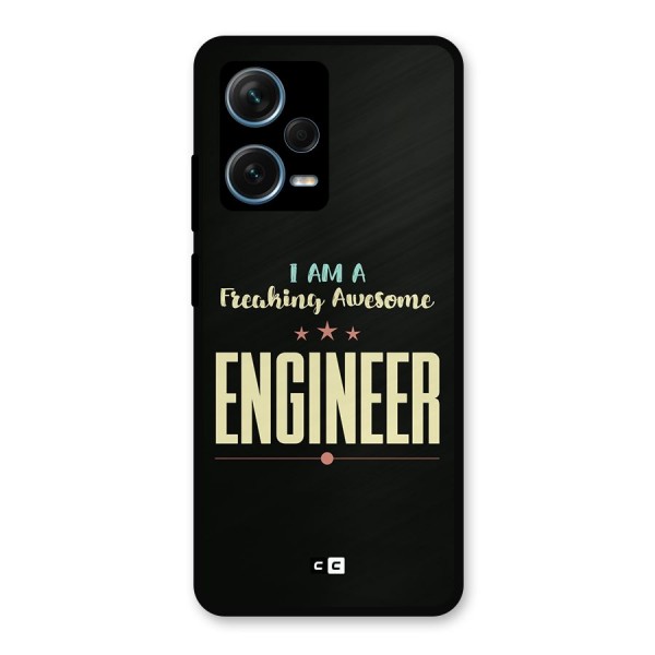 Awesome Engineer Metal Back Case for Redmi Note 12 Pro Plus 5G