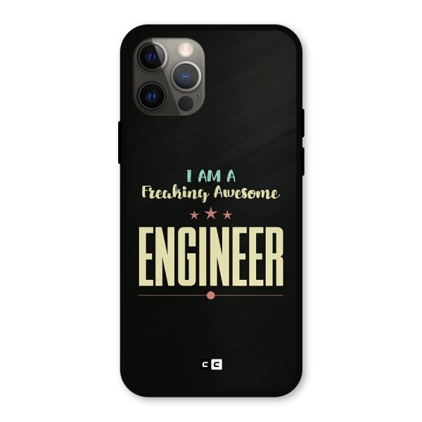 Awesome Engineer Metal Back Case for iPhone 12 Pro
