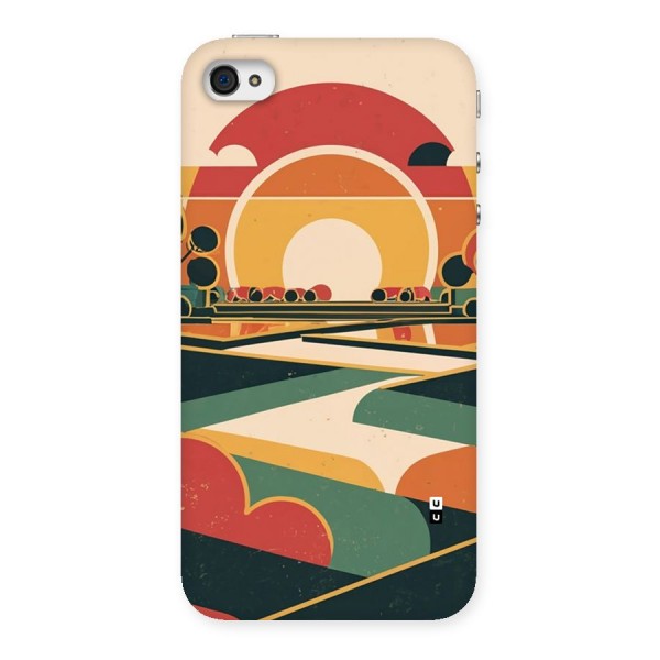 Awesome Geomatric Art Back Case for iPhone 4 4s
