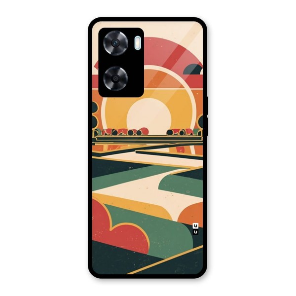 Awesome Geomatric Art Glass Back Case for Oppo A77