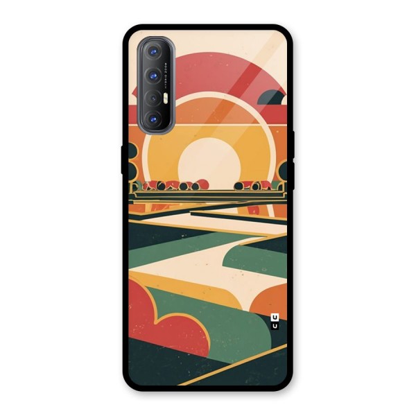 Awesome Geomatric Art Glass Back Case for Oppo Reno3 Pro