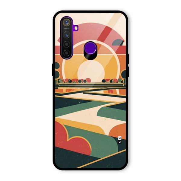 Awesome Geomatric Art Glass Back Case for Realme 5 Pro