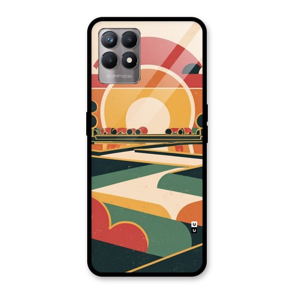 Awesome Geomatric Art Glass Back Case for Realme Narzo 50