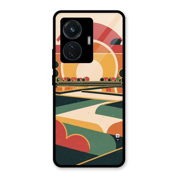 Awesome Geomatric Art Glass Back Case for iQOO Z6 44W