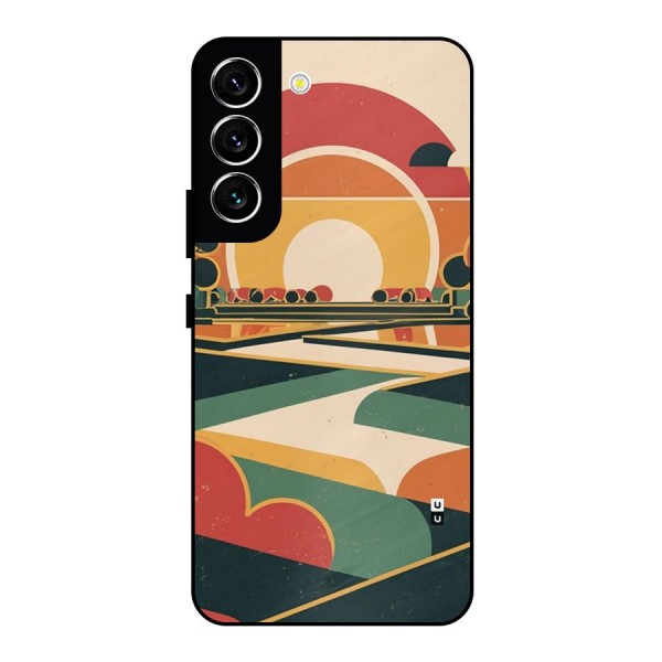 Awesome Geomatric Art Metal Back Case for Galaxy S22 5G