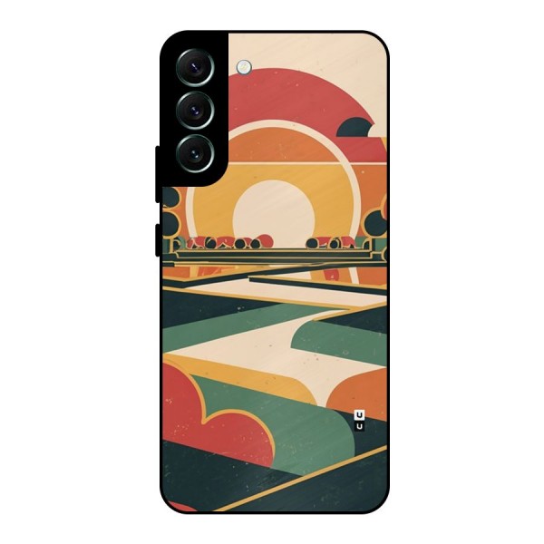 Awesome Geomatric Art Metal Back Case for Galaxy S22 Plus 5G