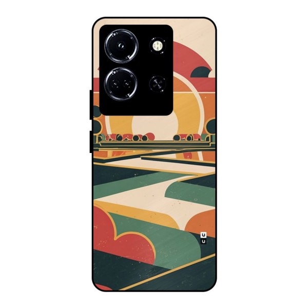 Awesome Geomatric Art Metal Back Case for Infinix Note 30 5G