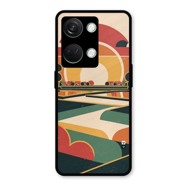 Awesome Geomatric Art Metal Back Case for OnePlus Nord 3