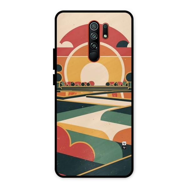 Awesome Geomatric Art Metal Back Case for Redmi 9 Prime