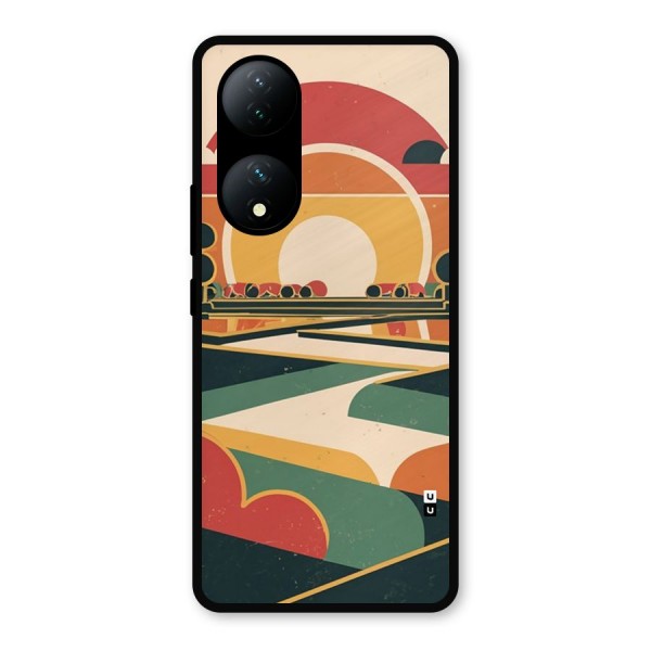Awesome Geomatric Art Metal Back Case for Vivo Y100