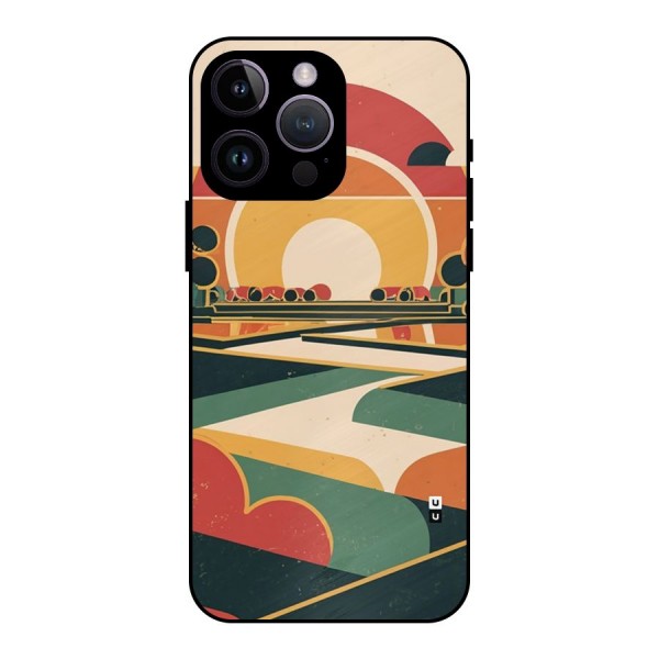 Awesome Geomatric Art Metal Back Case for iPhone 14 Pro Max