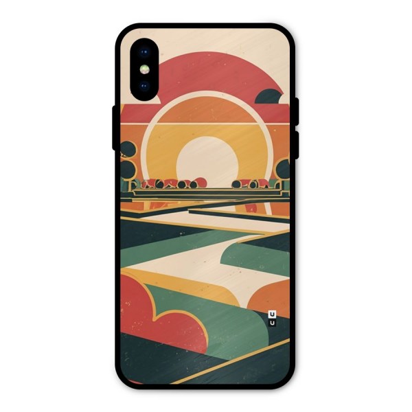 Awesome Geomatric Art Metal Back Case for iPhone X