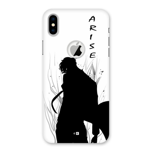 Awesome Jinwoo Arise Back Case for iPhone XS Logo Cut